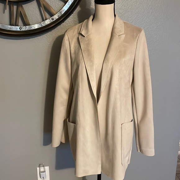 Joan Vass Jackets & Blazers - JOAN VASS  TAN SUEDE JACKET.